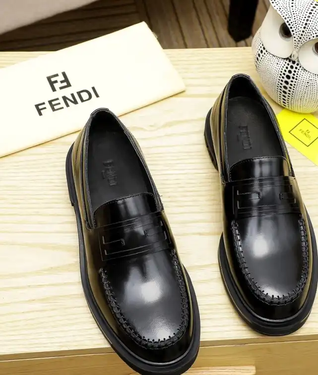 hype Fendi Leather Shoes