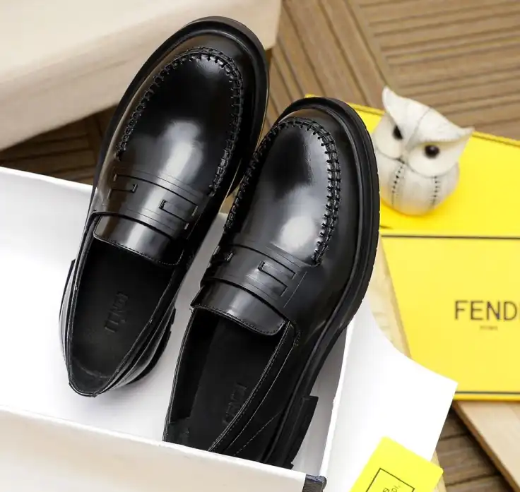 hype Fendi Leather Shoes