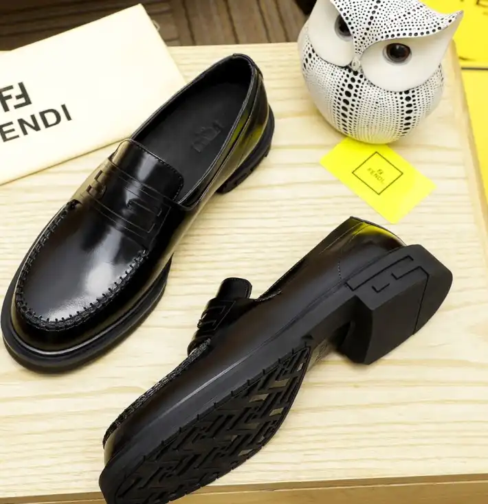 hype Fendi Leather Shoes