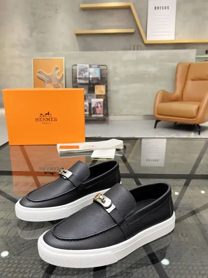 hype Hermes Leather Shoes