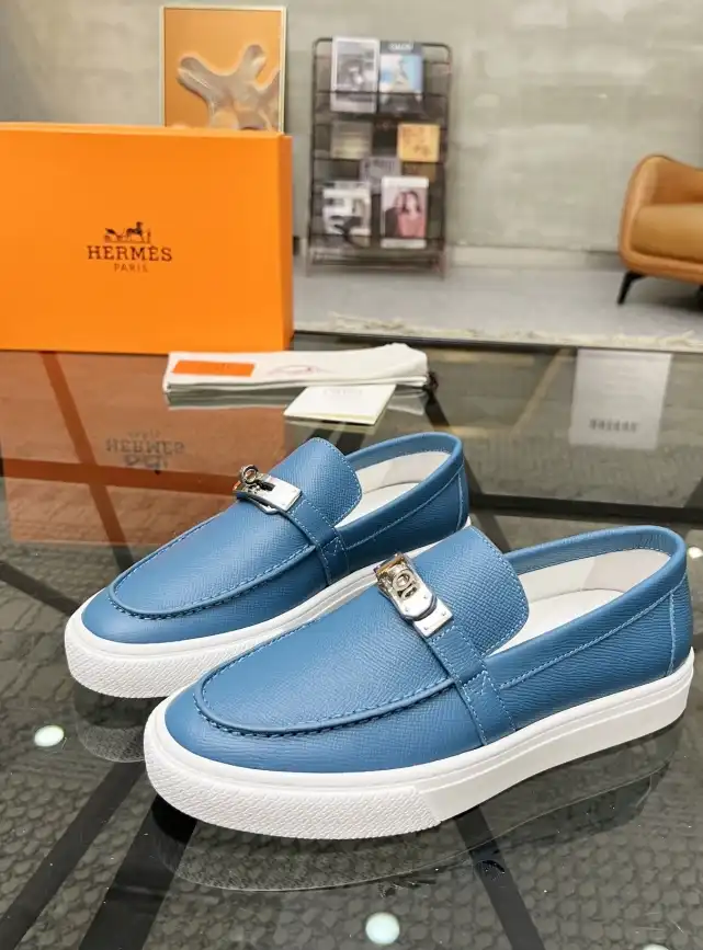 hype Hermes Leather Shoes