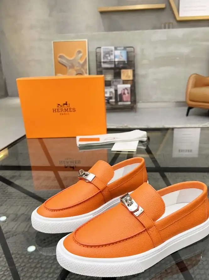 hype Hermes Leather Shoes