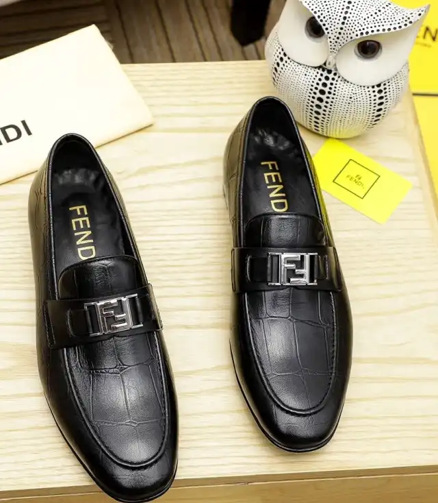 hype Fendi Leather Shoes