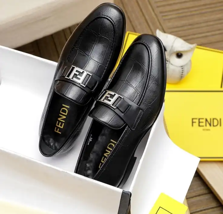 hype Fendi Leather Shoes