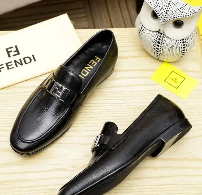 hype Fendi Leather Shoes