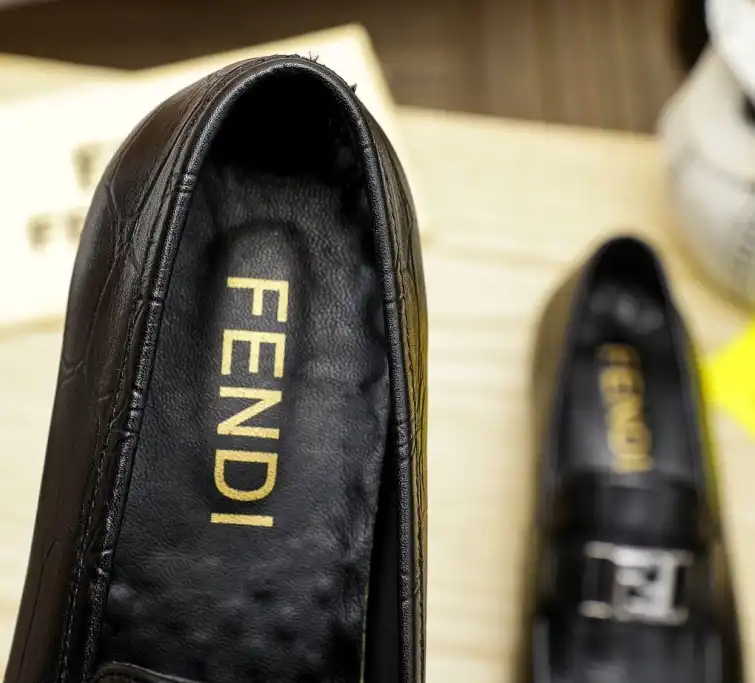 hype Fendi Leather Shoes