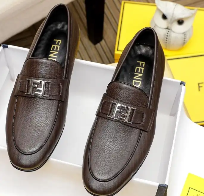 hype Fendi Leather Shoes