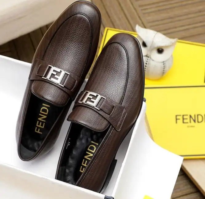 hype Fendi Leather Shoes