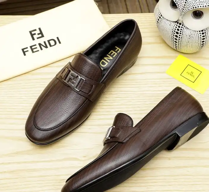 hype Fendi Leather Shoes