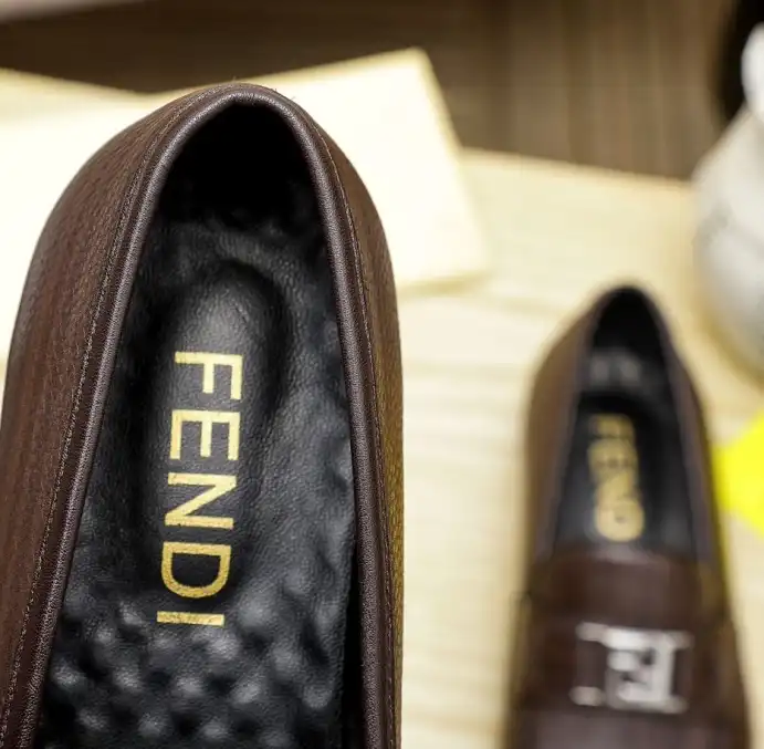 hype Fendi Leather Shoes