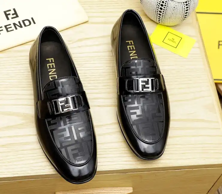 hype Fendi Leather Shoes