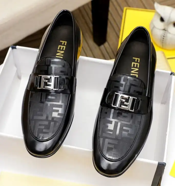 hype Fendi Leather Shoes