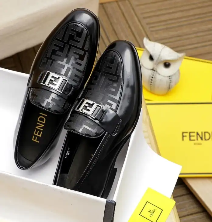 hype Fendi Leather Shoes