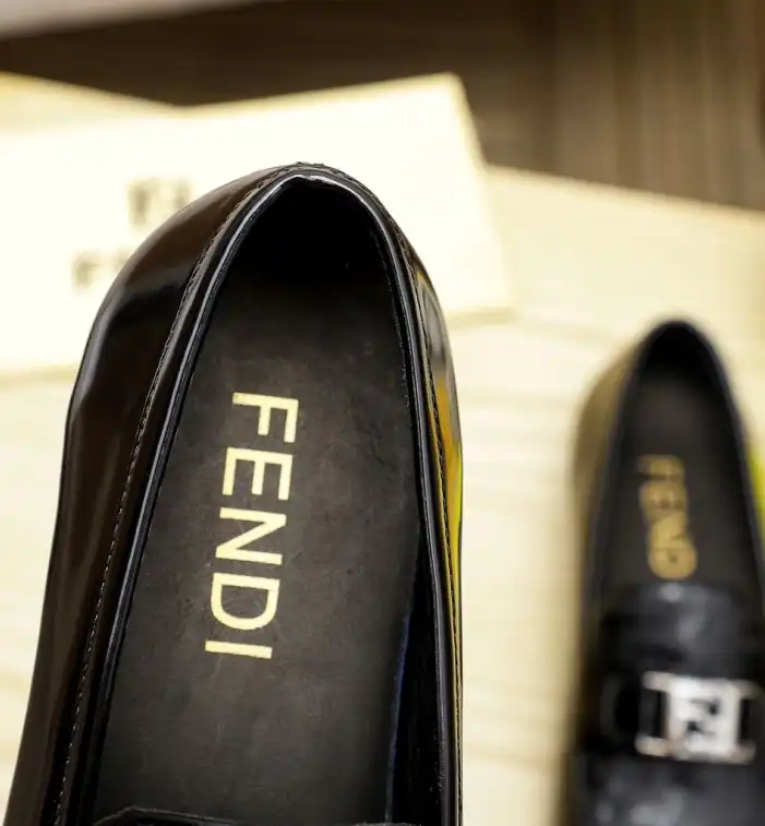 hype Fendi Leather Shoes