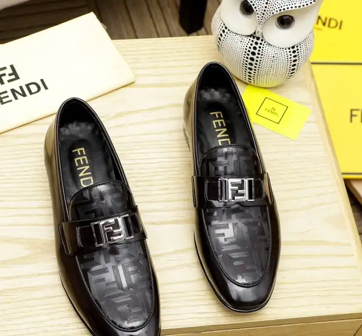 hype Fendi Leather Shoes