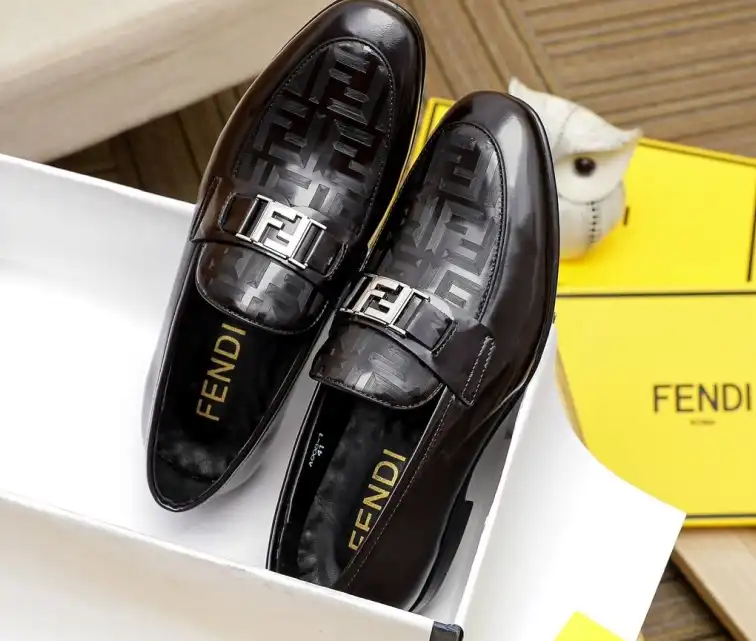 hype Fendi Leather Shoes