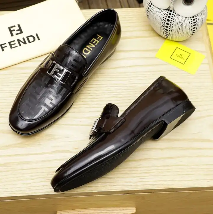 hype Fendi Leather Shoes