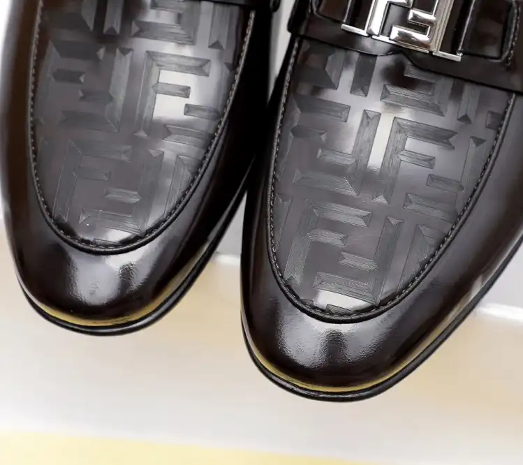 hype Fendi Leather Shoes