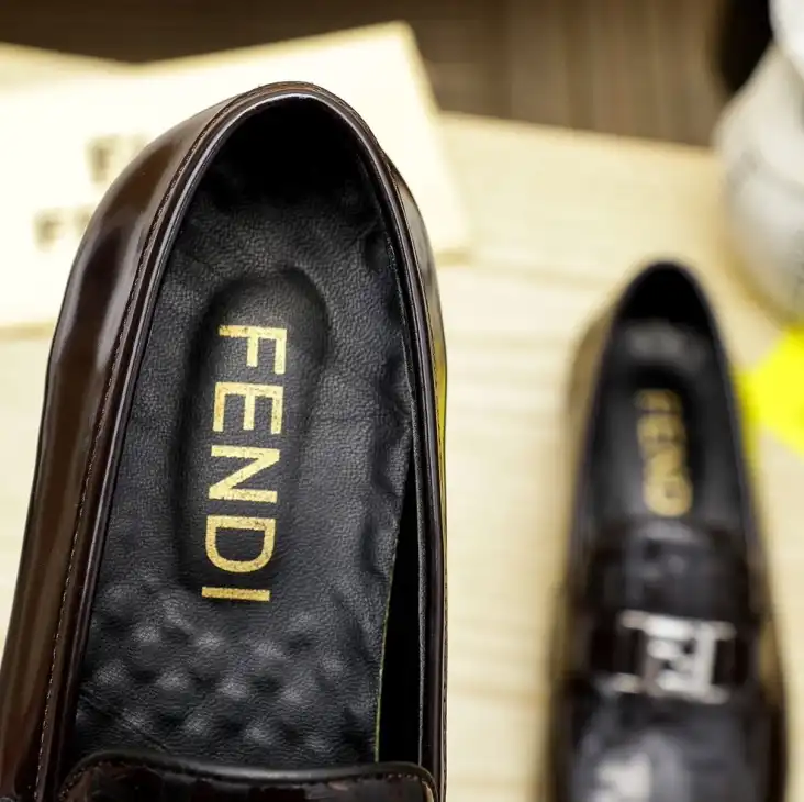 hype Fendi Leather Shoes