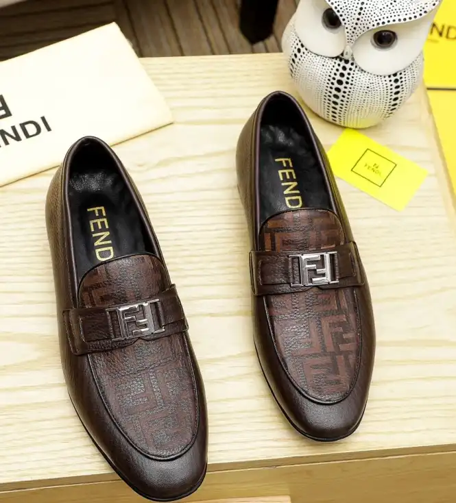 hype Fendi Leather Shoes