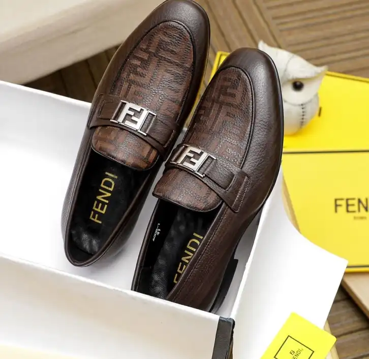 hype Fendi Leather Shoes