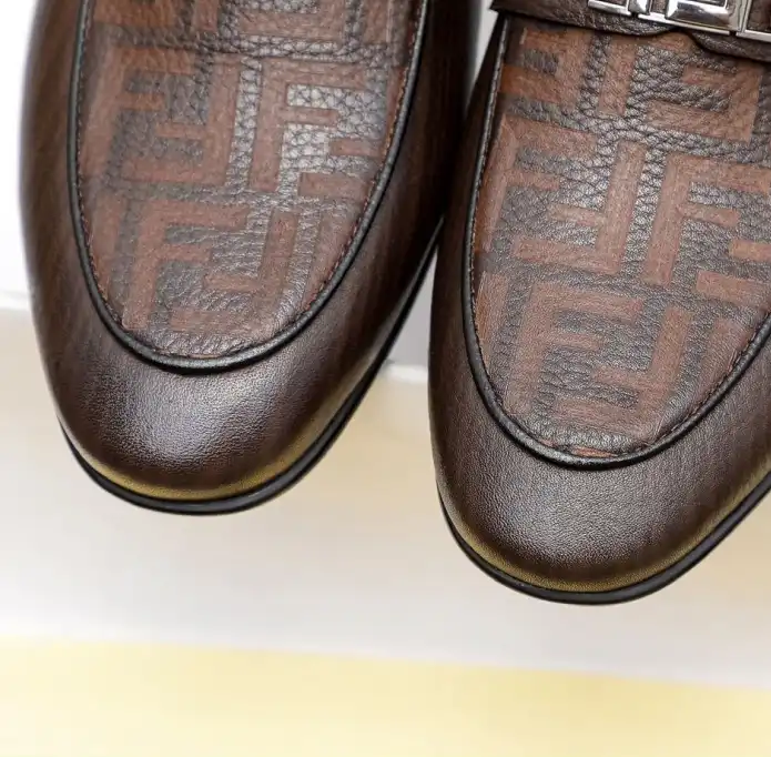 hype Fendi Leather Shoes