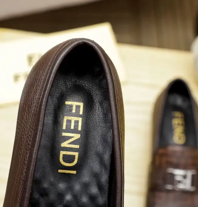 hype Fendi Leather Shoes