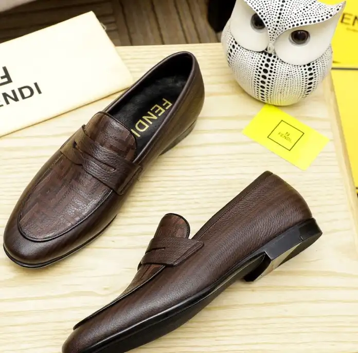 hype Fendi Leather Shoes