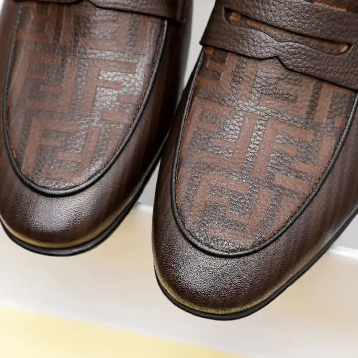 hype Fendi Leather Shoes