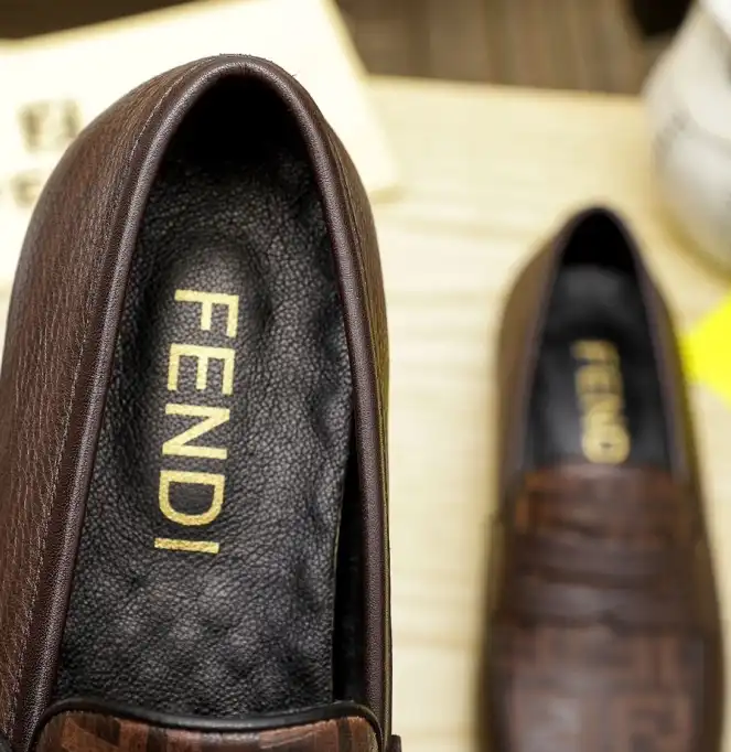 hype Fendi Leather Shoes