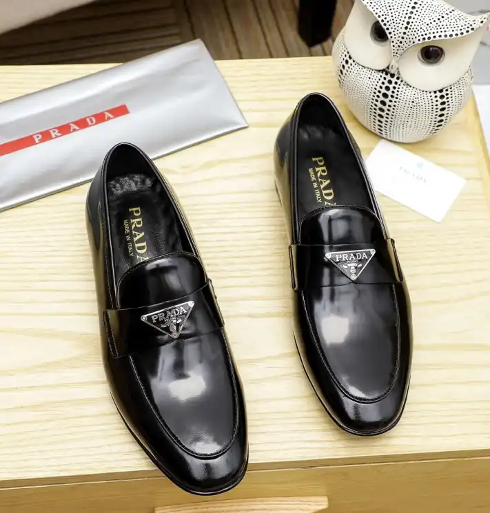 hype Prada Leather Shoes