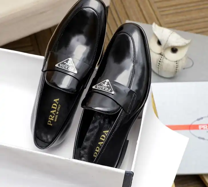 hype Prada Leather Shoes