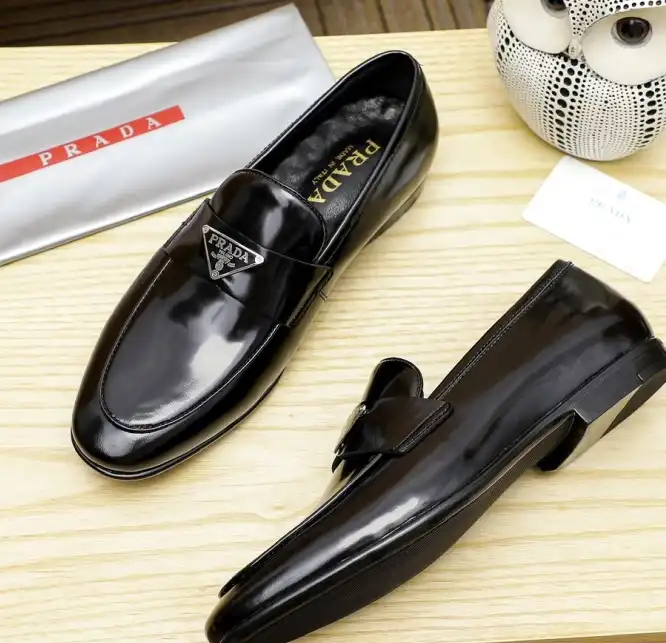 hype Prada Leather Shoes