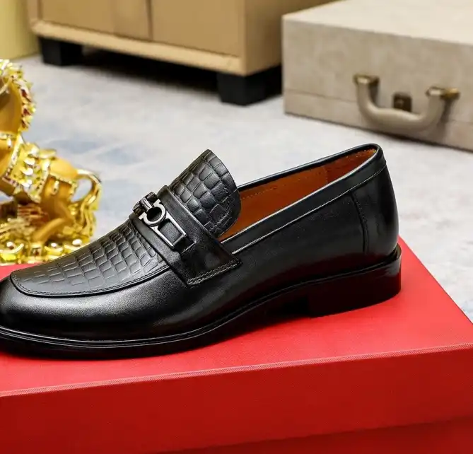 hype Ferragamo Leather Shoes