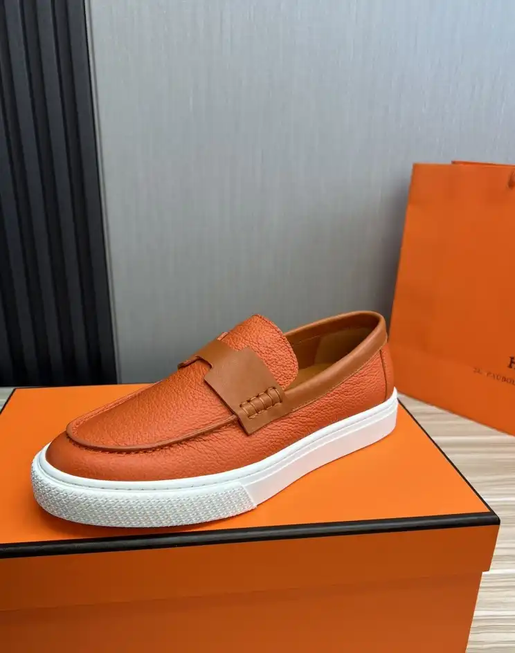 hype Hermes Leather Shoes