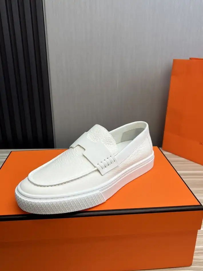 hype Hermes Leather Shoes