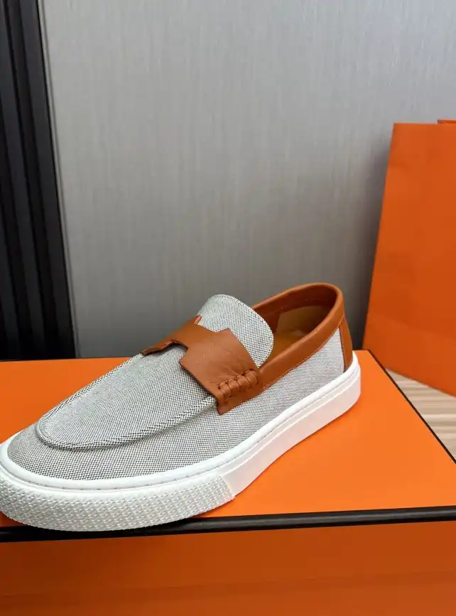 hype Hermes Leather Shoes