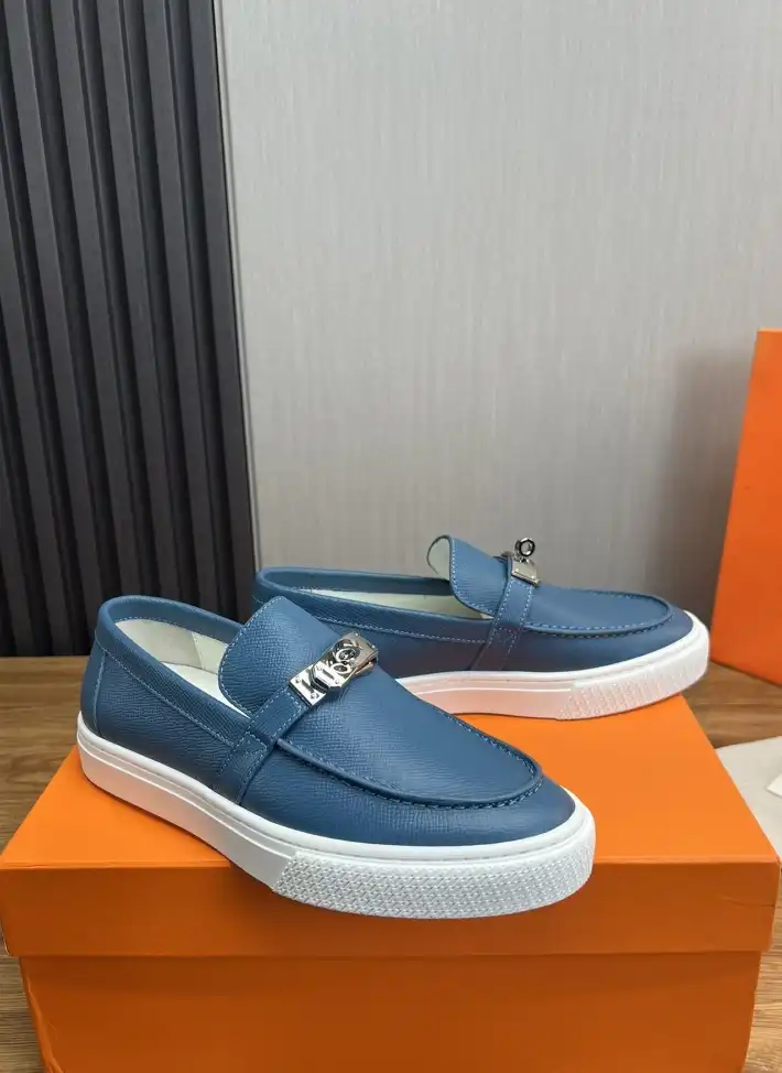 hype Hermes Leather Shoes