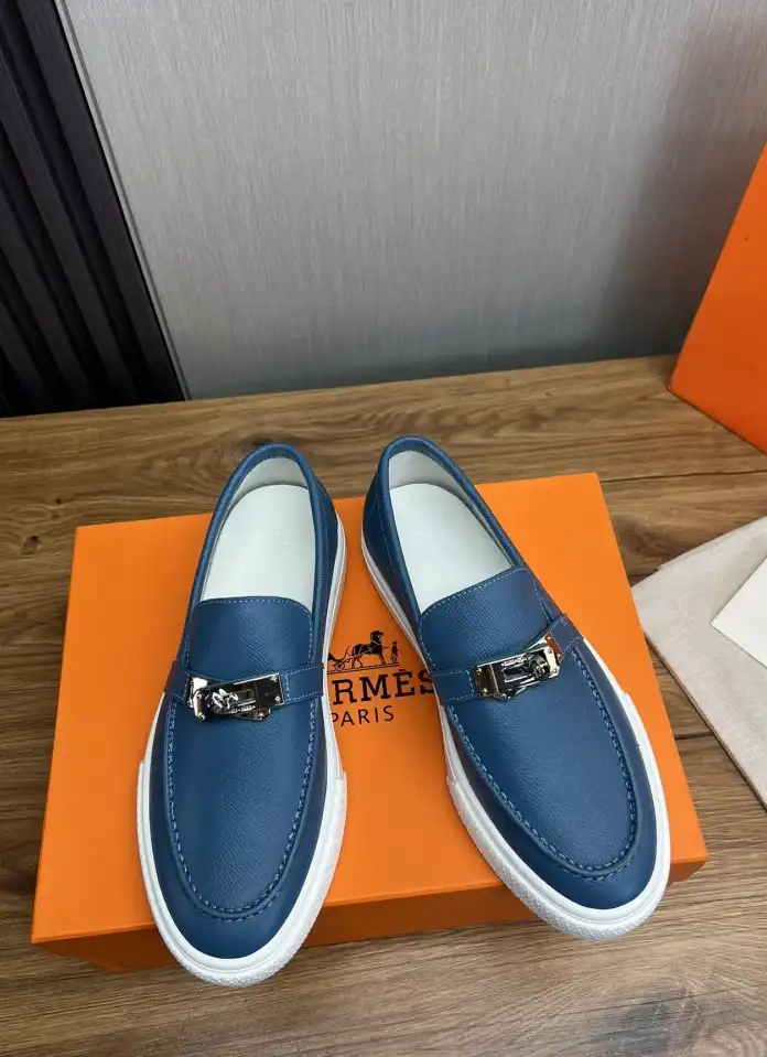 hype Hermes Leather Shoes