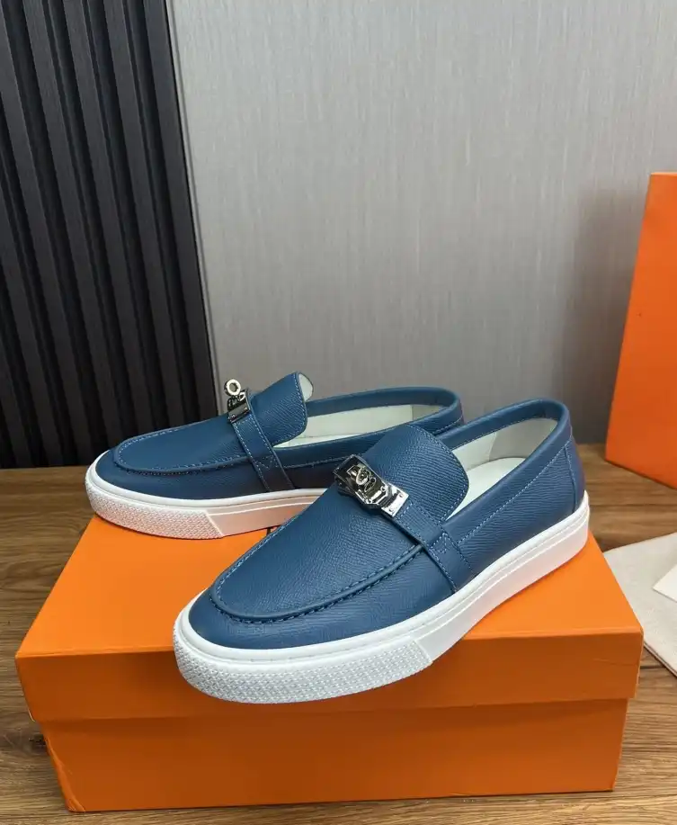 hype Hermes Leather Shoes