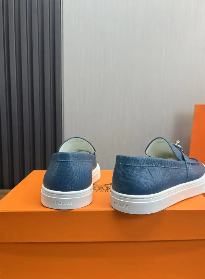 hype Hermes Leather Shoes