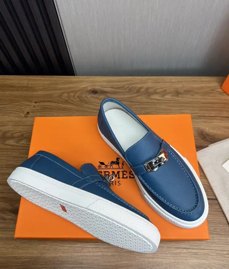 hype Hermes Leather Shoes