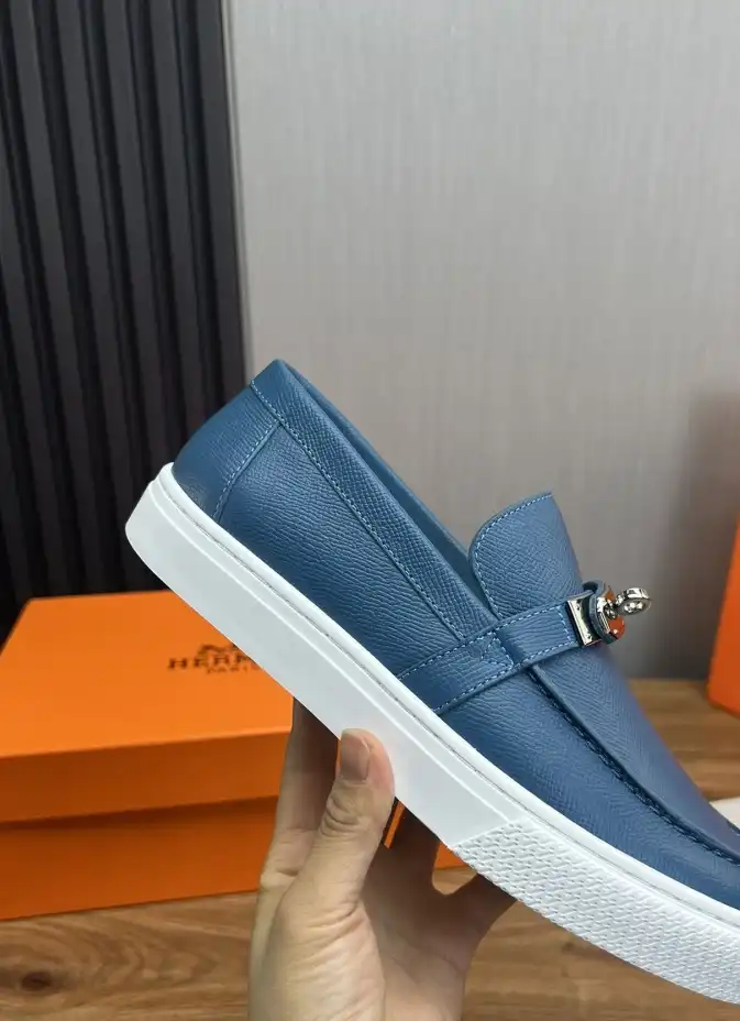 hype Hermes Leather Shoes