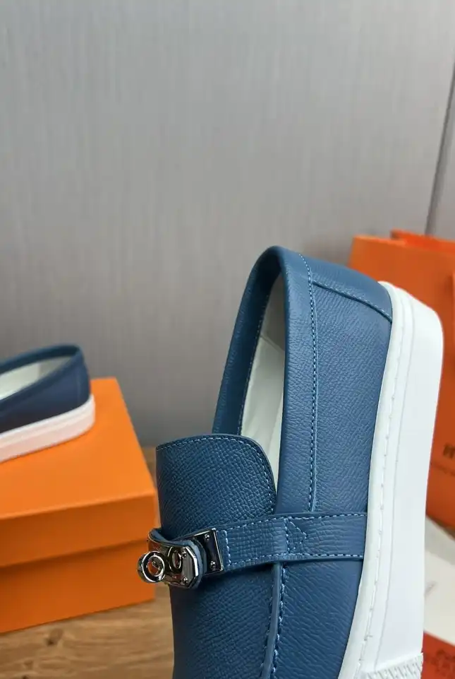 hype Hermes Leather Shoes