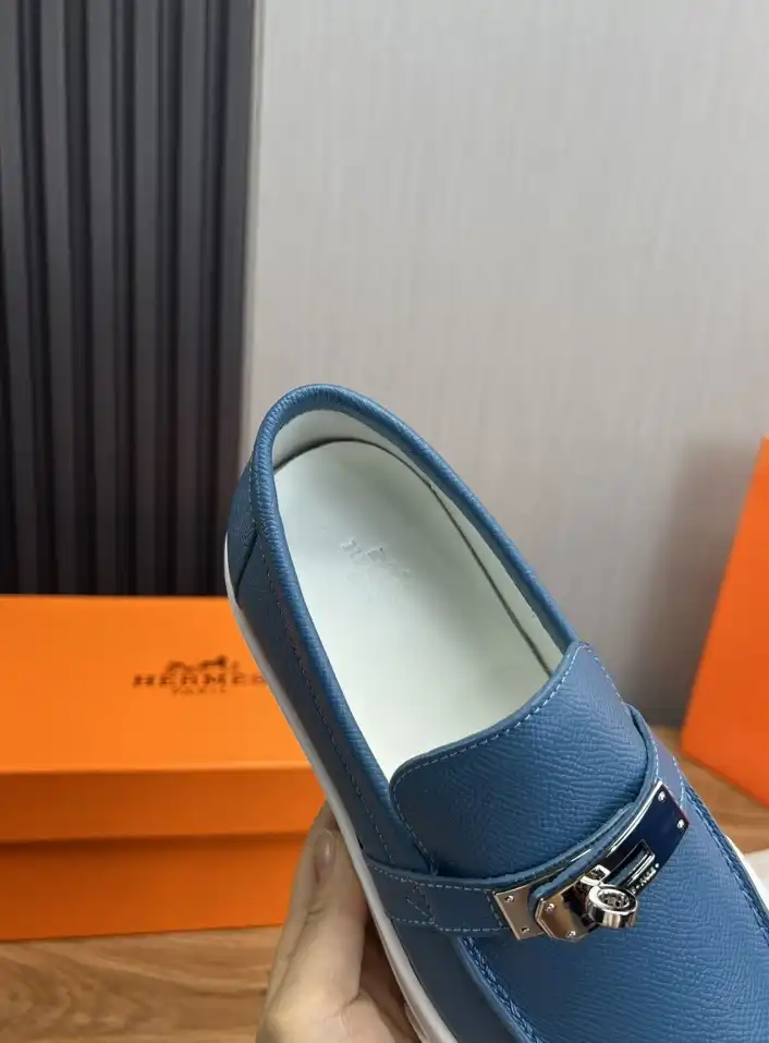 hype Hermes Leather Shoes