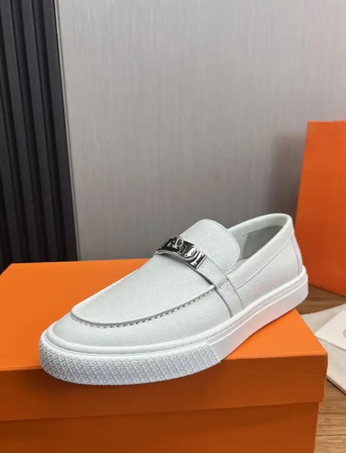 hype Hermes Leather Shoes