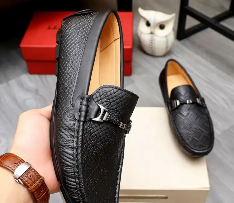 hype Ferragamo Leather Shoes