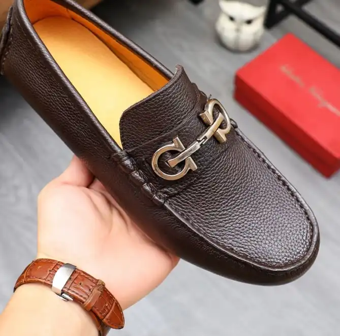 hype Ferragamo Leather Shoes