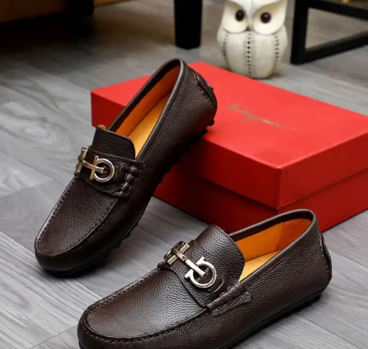 hype Ferragamo Leather Shoes