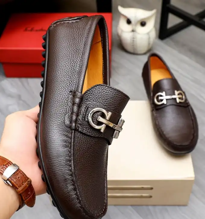 hype Ferragamo Leather Shoes